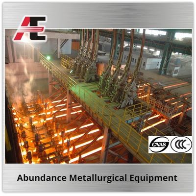 Máquina de fundición continua para hornos de inducción en equipos metalúrgicos