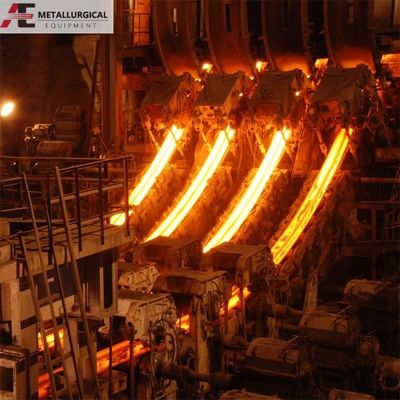 Máquina de fundición continua para hornos de inducción en equipos metalúrgicos